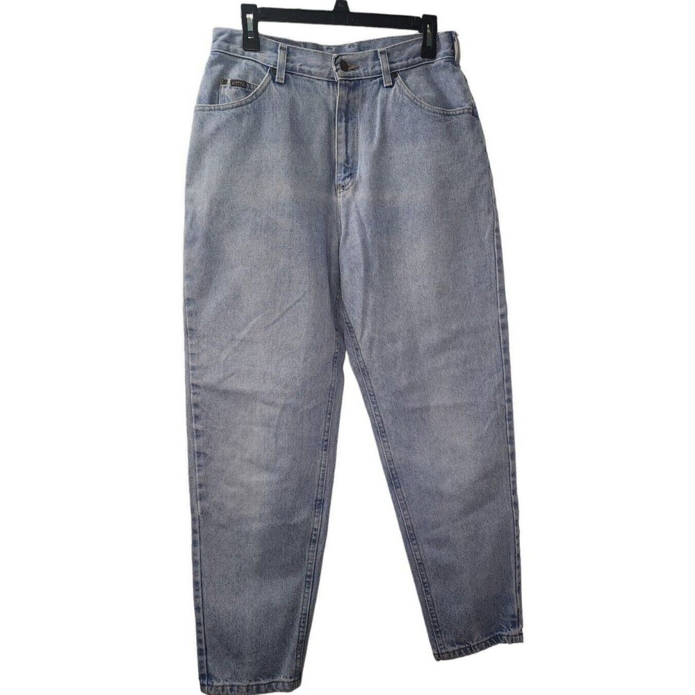 Riders Mom Jeans High Waist Relaxed Fit Denim Blue Jeans Size